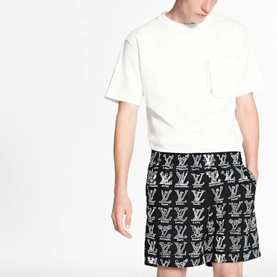 LOUIS VUITTON Celana Pendek Santai Motif Kartun Hitam 1A8HGI Details for LOUIS VUITTON Celana Pendek Santai Motif Kartun Hitam 1A8HGI