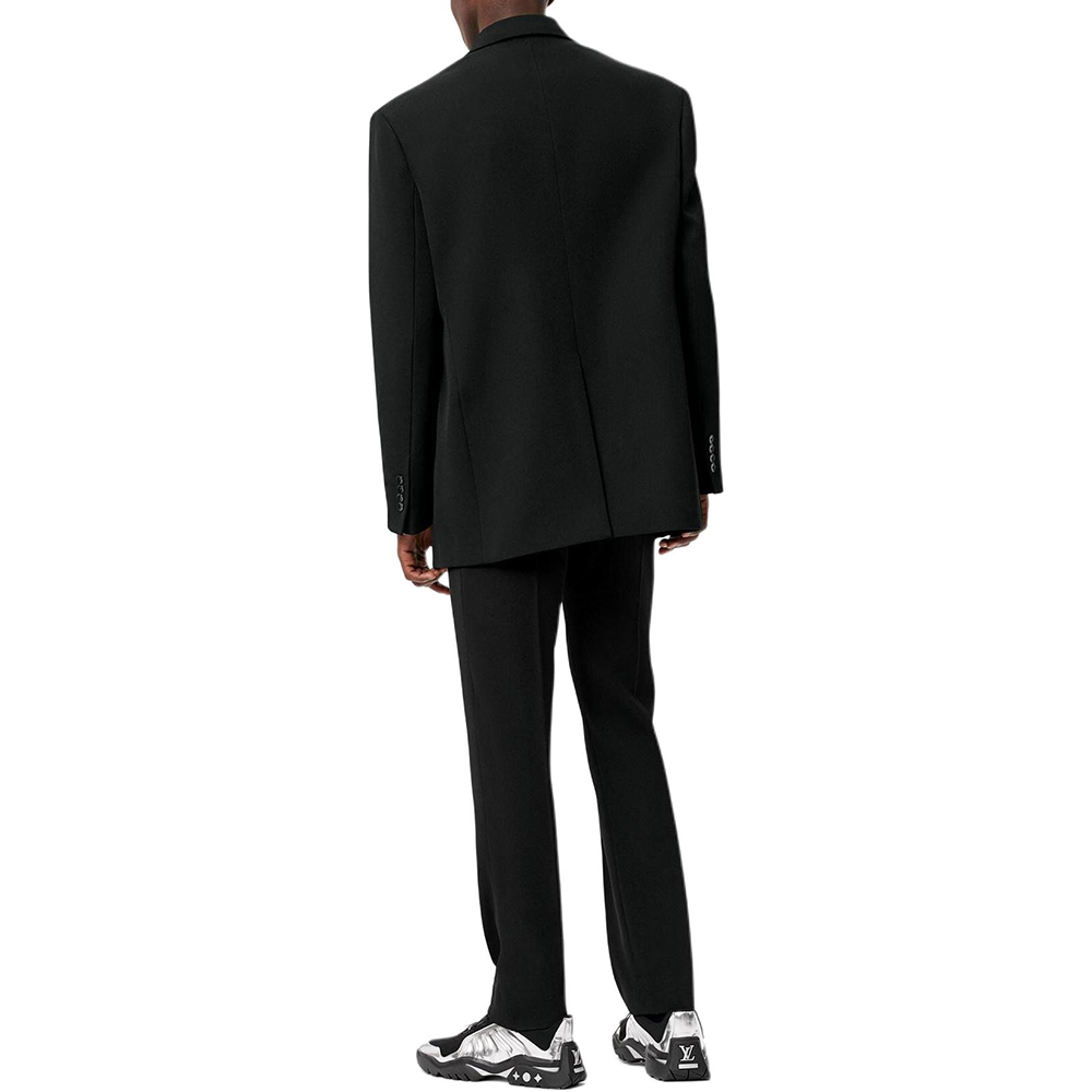 Purchase LOUIS VUITTON Black Casual Blazer with Airplane Button Design. 1A973D