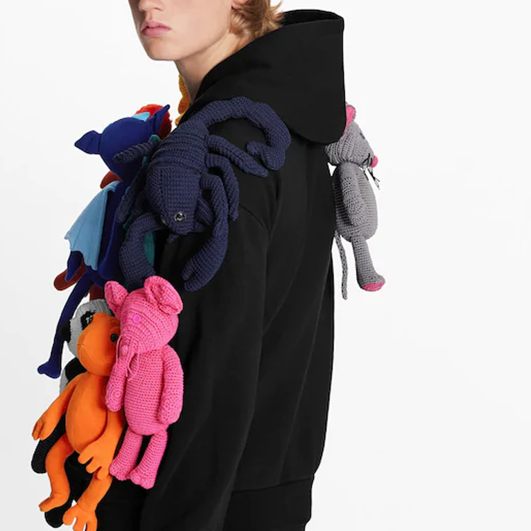 Purchase Louis Vuitton Black Casual Pullover Sweatshirt with Doll Accessories 1A8PG5