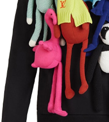 Louis Vuitton Black Casual Pullover Sweatshirt with Doll Accessories 1A8PG5 Sizing Louis Vuitton Black Casual Pullover Sweatshirt with Doll Accessories 1A8PG5