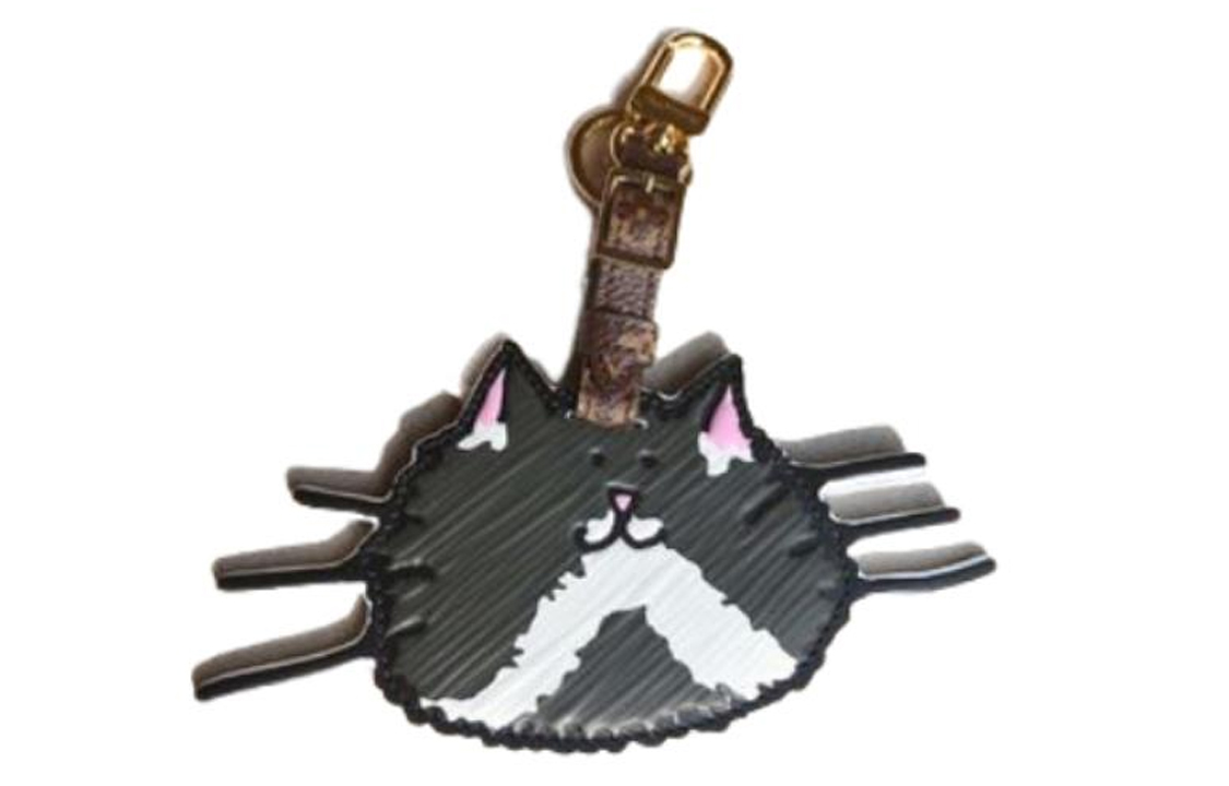 Order LOUIS VUITTON Black Cat Keychain Charm for Men MP2282