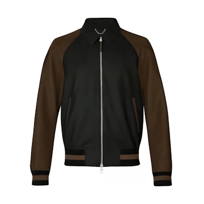 Louis Vuitton Black Colorblock Zipper Stitch Long-Sleeve Jacket 1A3KFS