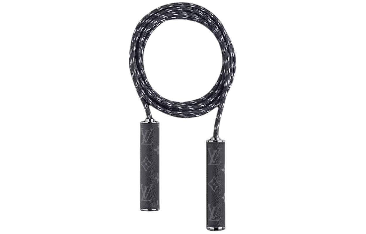 Louis Vuitton Black Durable Adult Portable Jump Rope Fitness Accessory. GI0210