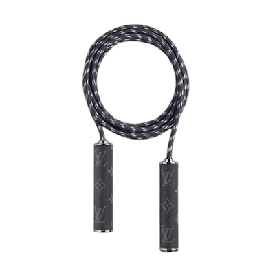 Louis Vuitton Black Durable Adult Portable Jump Rope Fitness Accessory. GI0210