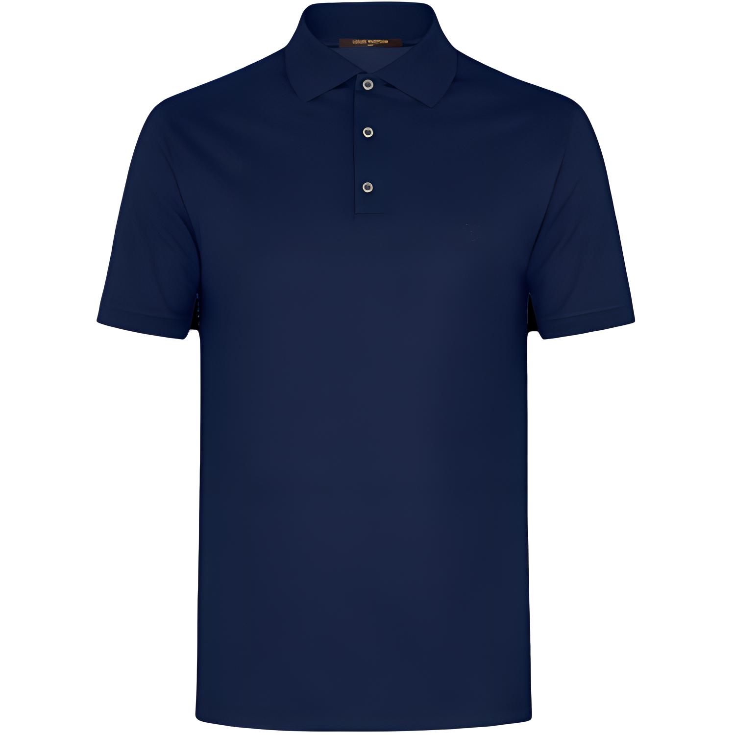 LOUIS VUITTON Black Embroidered Logo Casual Polo Shirt. 1A31U5