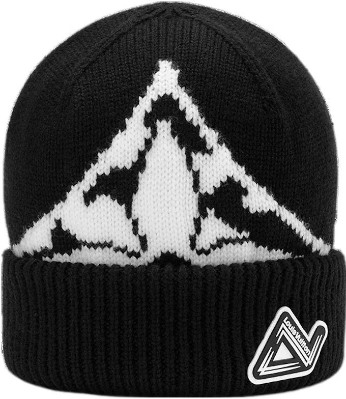 louis-vuitton-black-knit-warm-beanie-unisex-couple-style-hat-m79373