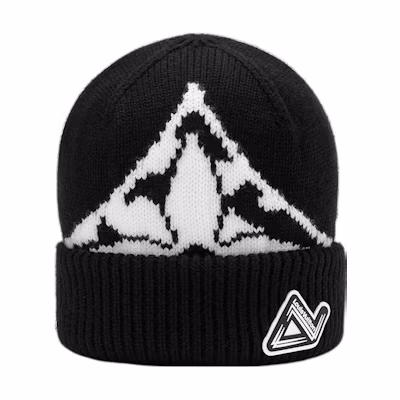 LOUIS VUITTON Black Knit Warm Beanie Unisex Couple Style Hat. m79373