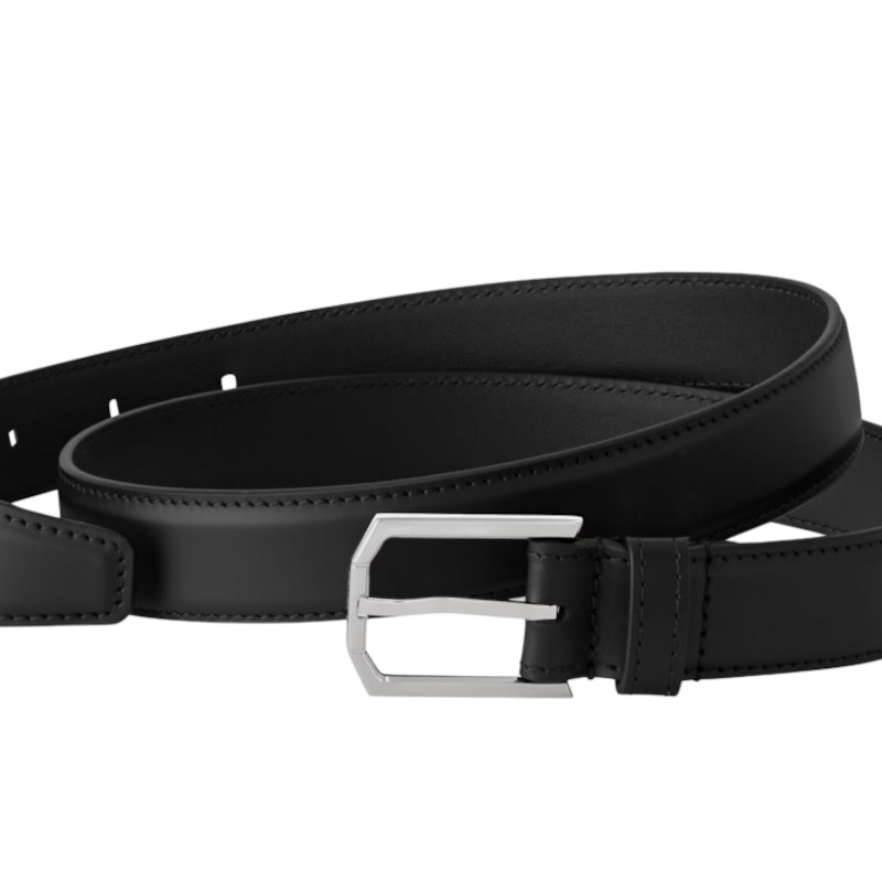 Louis Vuitton Black Leather Belt with Logo, Width 25CM M4114T 圖 3