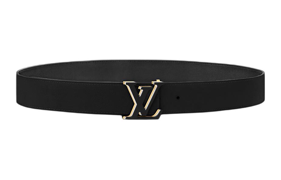 LOUIS VUITTON Black Logo Belt 4CM M0226V 圖 4