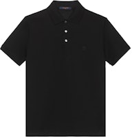 LOUIS VUITTON Black Logo Embroidered Short Sleeve Polo Shirt. 1A1S8A LOUIS VUITTON Black Logo Embroidered Short Sleeve Polo Shirt. 1A1S8A