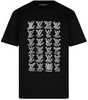 LOUIS VUITTON Black Logo Print Crew Neck T-Shirt 1A8GV6 LOUIS VUITTON Black Logo Print Crew Neck T-Shirt 1A8GV6