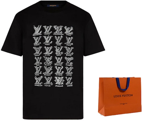 路易威登 黑色Logo印花圓領T恤 1A8GV6 1