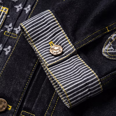 路易威登 黑色字母拼接丹寧外套 1A9K64 1