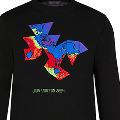 LOUIS VUITTON Baju Hitam Monogram Lengan Panjang Pullover 1A8HMM Details for LOUIS VUITTON Baju Hitam Monogram Lengan Panjang Pullover 1A8HMM