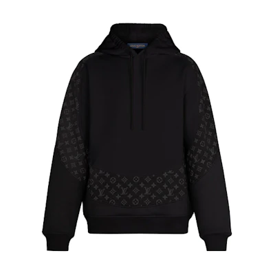 Louis Vuitton Black Monogram Round Print Hoodie 1A8FHC