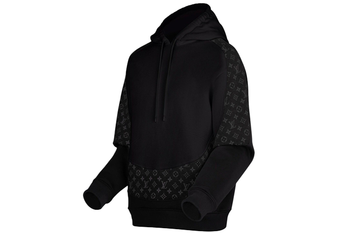 Louis Vuitton Black Monogram Round Print Hoodie 1A8FHC 圖 4