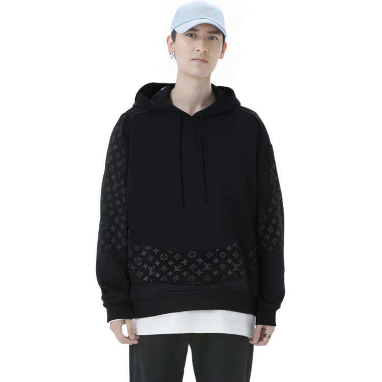 Louis Vuitton Black Monogram Round Print Hoodie 1A8FHC 圖 5