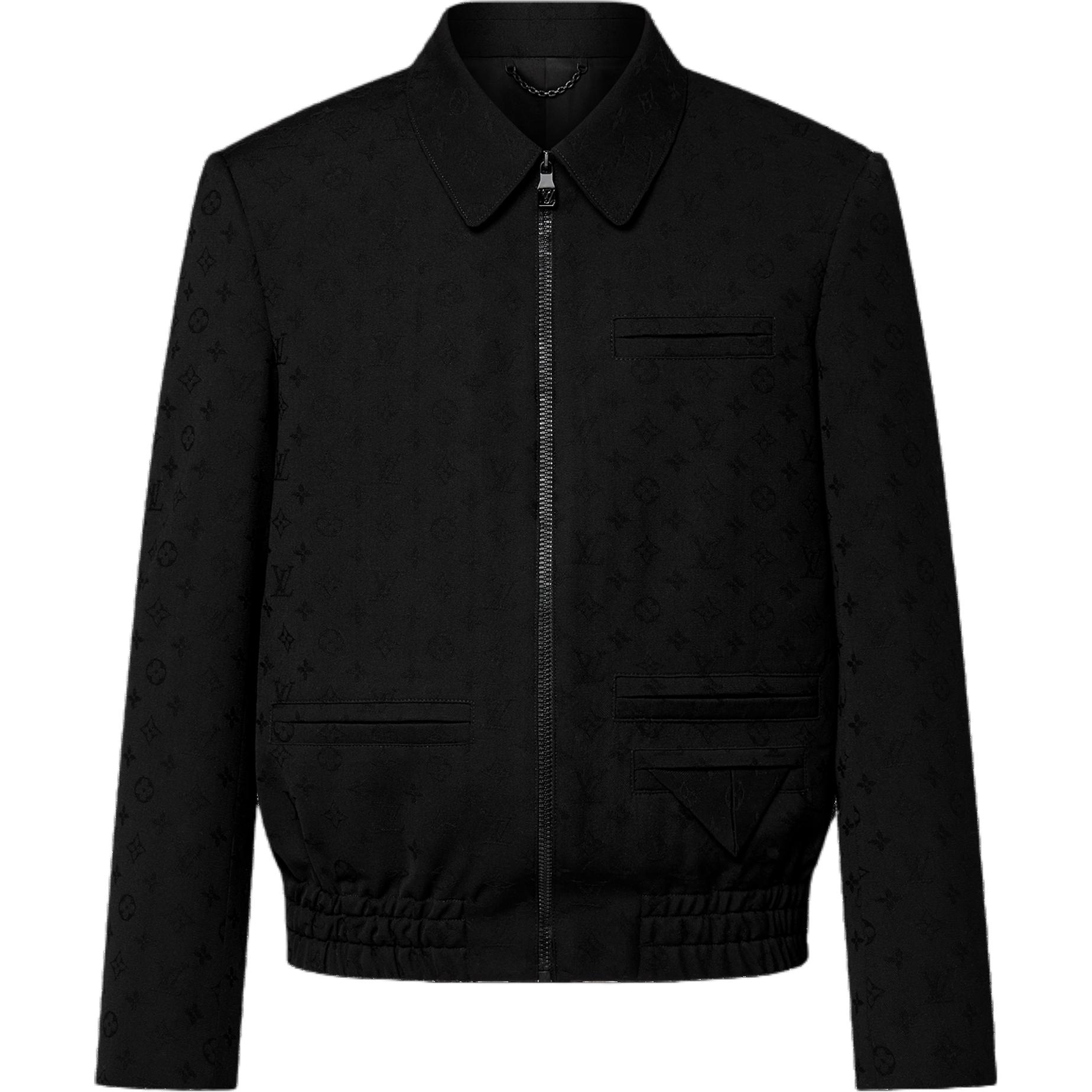 Louis Vuitton Black Multi-Pocket Collared Jacket 1AFVVD