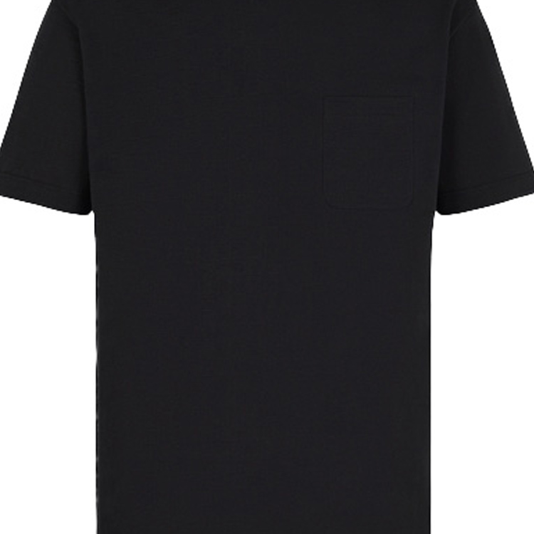 Details for Camiseta Negra Louis Vuitton Cuello Redondo Casual. 1A8HBP