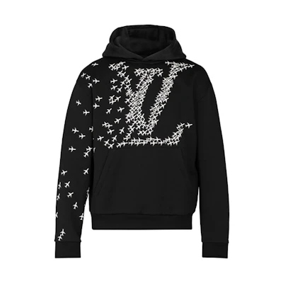 LOUIS VUITTON Black Printed Hoodie 1A5WAX