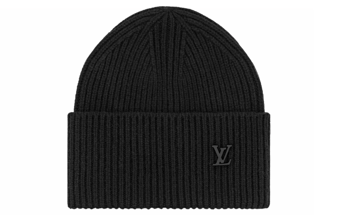 Order 루이 비통 블랙 순수 캐시미어 니트 비니. MP3246