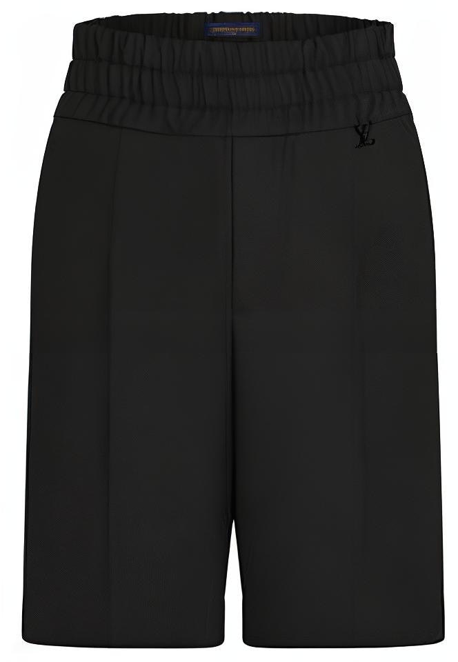 louis-vuitton-black-solid-straight-leg-elastic-waist-shorts-1-a8-pei