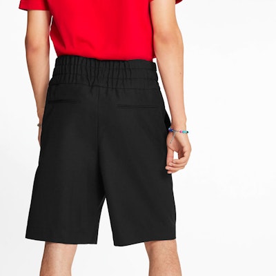 路易威登 黑色直筒彈性腰短褲 1A8PEI Shop 路易威登 黑色直筒彈性腰短褲 1A8PEI