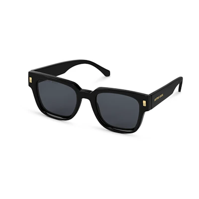 Louis Vuitton Black Square Sunglasses for Men with Monogram Detail. Z1496E