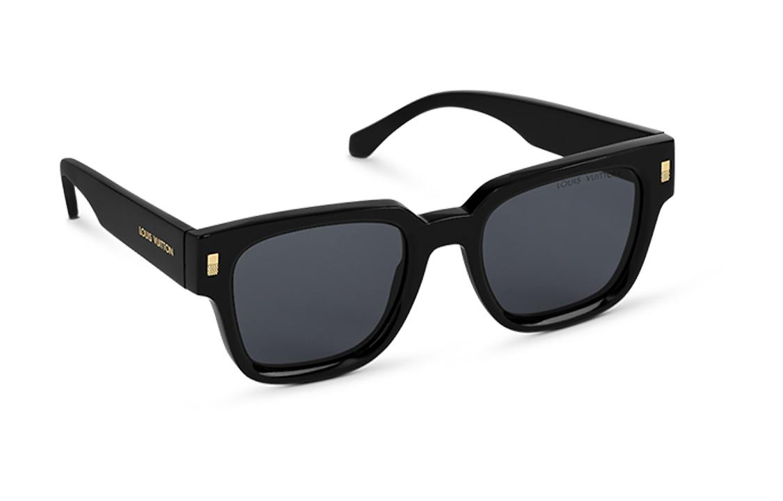 Louis Vuitton Black Square Sunglasses for Men with Monogram Detail. Z1496E 圖 3