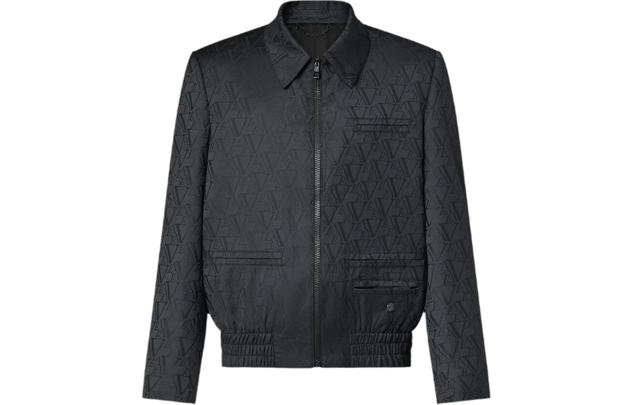 Louis Vuitton Black Tailored Wool Blouson Jacket 1AFJJI