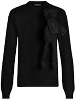 LOUIS VUITTON Black Teddy Bear Long Sleeve Knit Sweater 1A99JM LOUIS VUITTON Black Teddy Bear Long Sleeve Knit Sweater 1A99JM