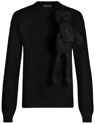 LOUIS VUITTON Suéter Negro de Punto con Oso de Peluche de Manga Larga 1A99JM Buy LOUIS VUITTON Suéter Negro de Punto con Oso de Peluche de Manga Larga 1A99JM