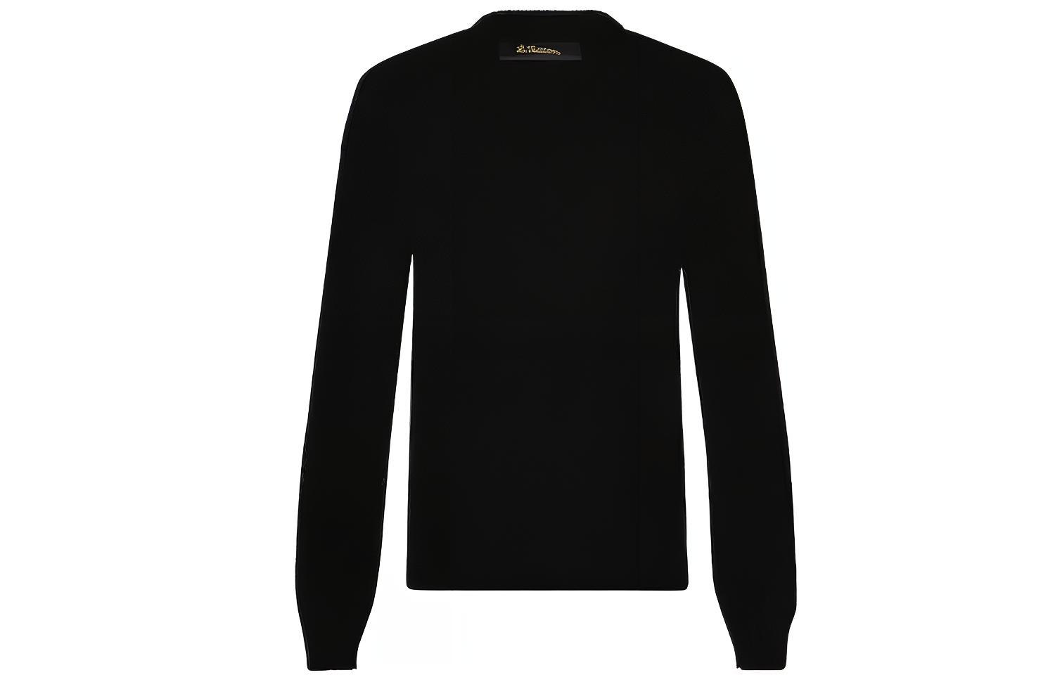 Lookbook LOUIS VUITTON Suéter Negro de Punto con Oso de Peluche de Manga Larga 1A99JM