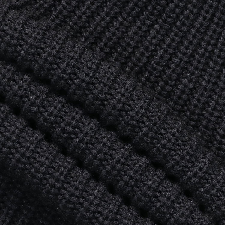 Sizing LOUIS VUITTON Suéter Negro de Punto con Oso de Peluche de Manga Larga 1A99JM