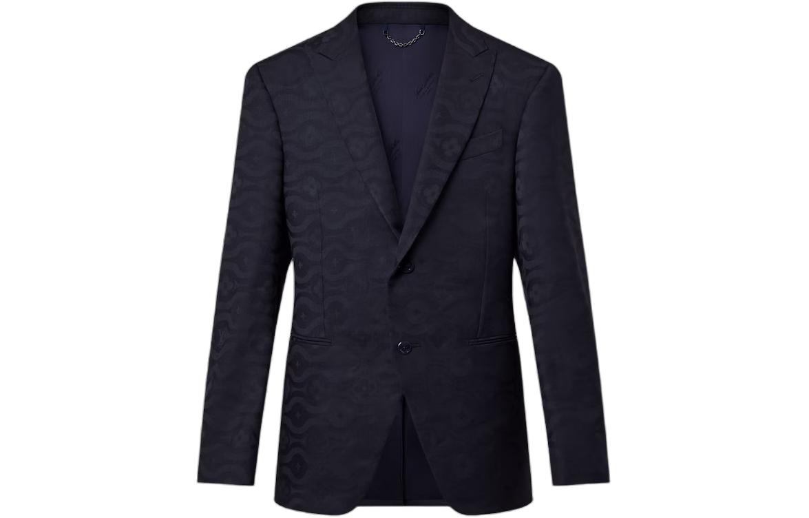 Louis Vuitton Black Wool Single-Breasted Tailored Cutaway Jacket 1ABJUE