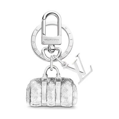 Louis Vuitton Blown Up Figurine Key Holder And Bag Charm Silver