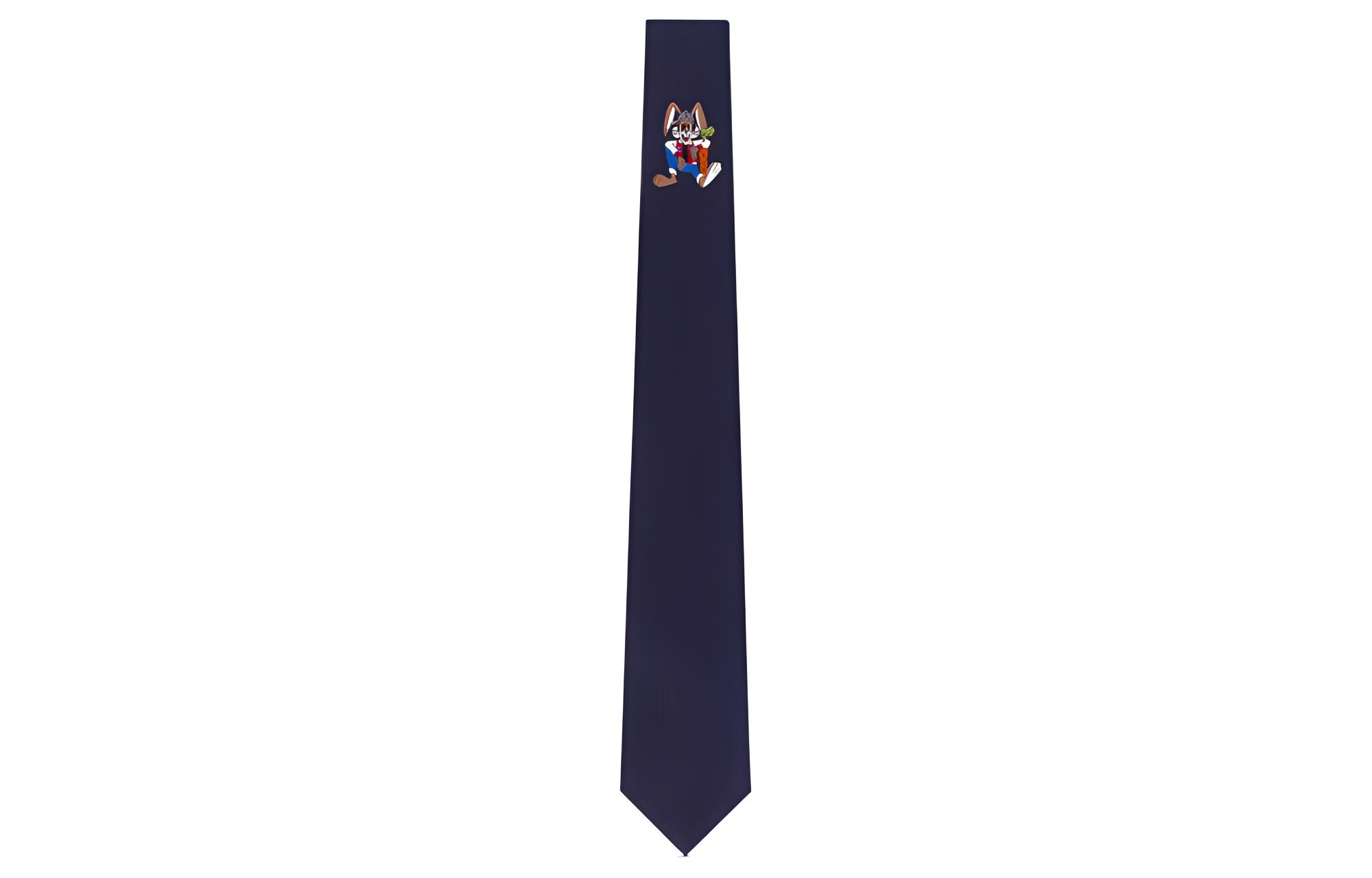 Buy Louis Vuitton Blue  Tie with Rabbit Print Casual Design. M78032