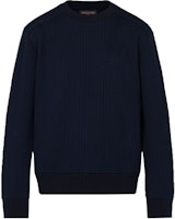 LOUIS VUITTON Blue Casual Loose Fit Crewneck Long Sleeve Sweatshirt 1A8WTC LOUIS VUITTON Blue Casual Loose Fit Crewneck Long Sleeve Sweatshirt 1A8WTC