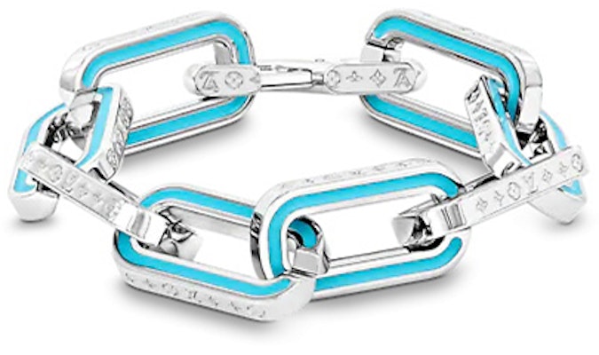 LOUIS VUITTON Gelang Biru Rantai Logo Motif Unisex Edisi Pasangan M80195 Buy LOUIS VUITTON Gelang Biru Rantai Logo Motif Unisex Edisi Pasangan M80195