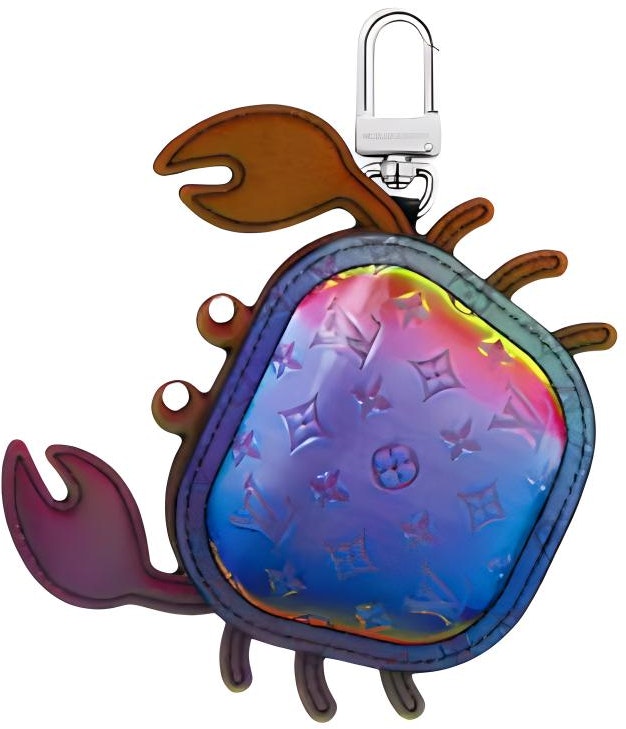 louis-vuitton-blue-crab-canvas-leather-metal-keychain-accessory-for-men-m02532