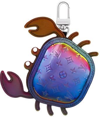 Louis Vuitton Blue Crab Canvas Leather Metal Keychain Accessory for Men M02532 Buy Louis Vuitton Blue Crab Canvas Leather Metal Keychain Accessory for Men M02532