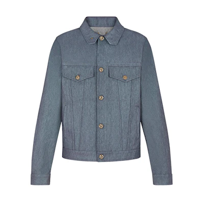 Louis Vuitton Blue Denim Casual Jacket 1A8HJC