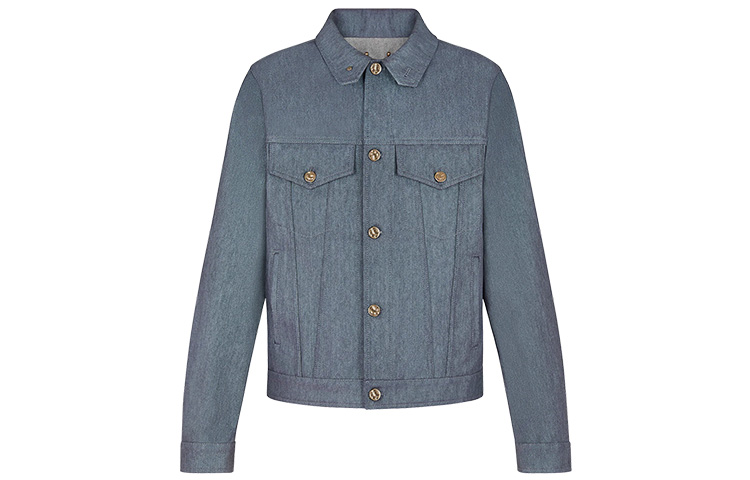 Order Louis Vuitton Blue Denim Casual Jacket 1A8HJC