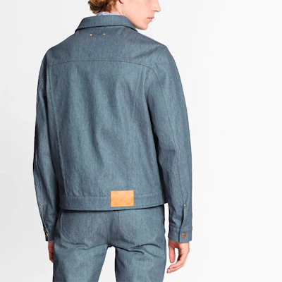 Louis Vuitton Blue Denim Casual Jacket 1A8HJC Shop Louis Vuitton Blue Denim Casual Jacket 1A8HJC