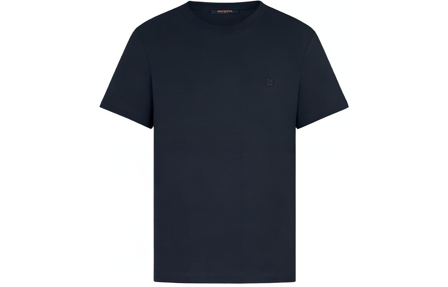 Louis Vuitton Blue Embroidered Logo Crewneck Relaxed Fit T-Shirt. 1A1SAZ 圖 2