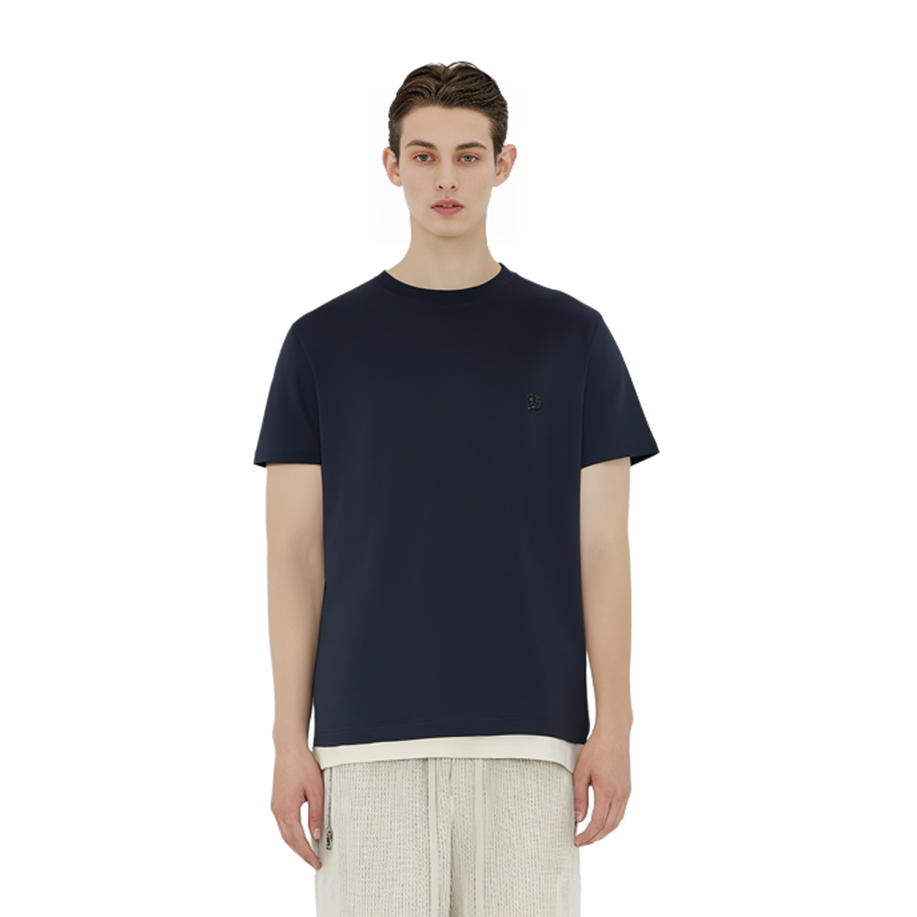 Louis Vuitton Blue Embroidered Logo Crewneck Relaxed Fit T-Shirt. 1A1SAZ 圖 4