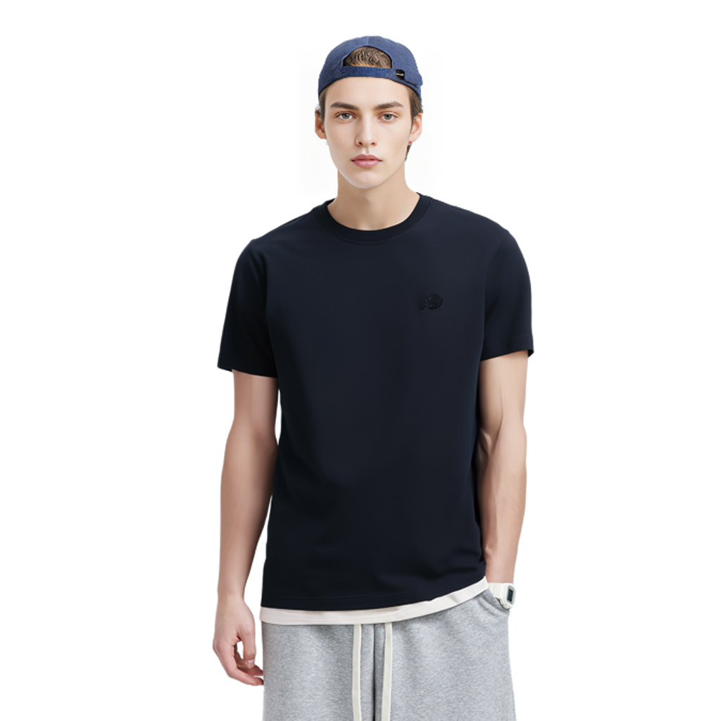 Louis Vuitton Blue Embroidered Logo Crewneck Relaxed Fit T-Shirt. 1A1SAZ 圖 6