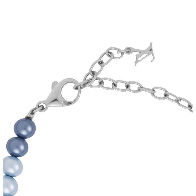 Louis Vuitton Blue Glass & Metal Bead Bracelet Unisex Couple Design. M1305A 圖 4