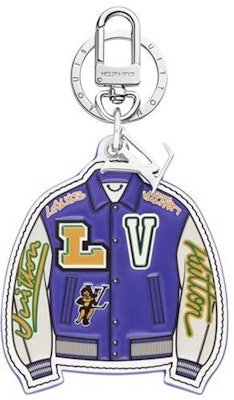 LOUIS VUITTON Blue Leather Metal Keychain Unisex Street Style Accessory MP3385 Buy LOUIS VUITTON Blue Leather Metal Keychain Unisex Street Style Accessory MP3385