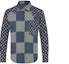 Buy Camisa de Manga Larga con Botones y Parche Logo Azul LOUIS VUITTON 1A7X96